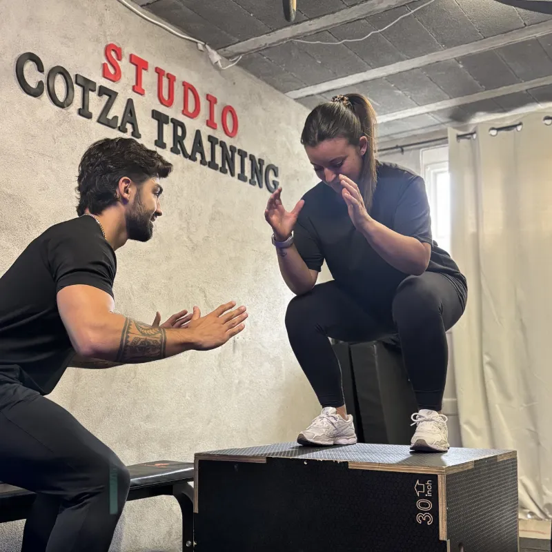 Hugo Cotza coach sportif à Sisteron en séance.